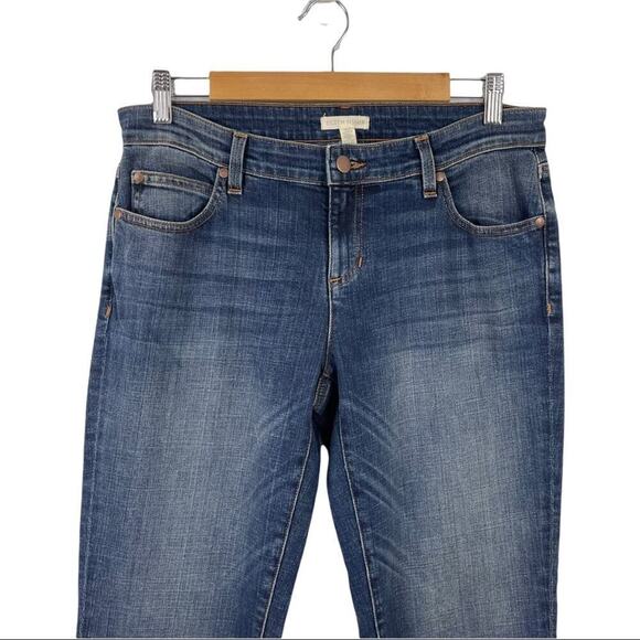 Eileen Fisher Women's Straight Skinny Jeans Organic Cotton Blue Mid Wash Size 4 - Picture 3 of 15